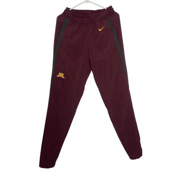 Nike Minnesota Gophers Dri-Fit Maroon/Gray Athletic Pants Small - Picture 1 of 14